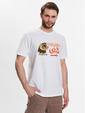 Poler Poler Tricou 231APM2003 Alb Regular Fit