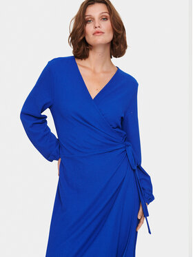 Saint Tropez Saint Tropez Φόρεμα υφασμάτινο 30512373 Μπλε Regular Fit
