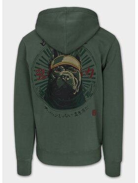 PITBULL PITBULL Bluza Bluza męska rozpinana z kapturem Washed MT FUJI XXL Zielony Regular Fit