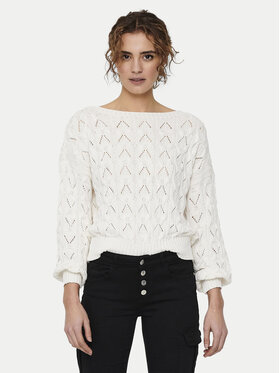ONLY ONLY Πουλόβερ Brynn 15222853 Λευκό Regular Fit