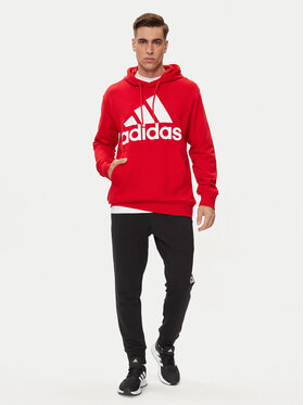 Adidas Jopa Essentials French Terry Big Logo Hoodie IC9365 Rdeča Regular Fit