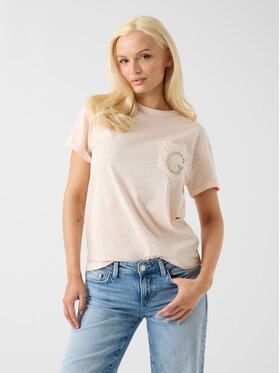 Guess Guess T-Shirt 182296 Beżowy Classic Fit