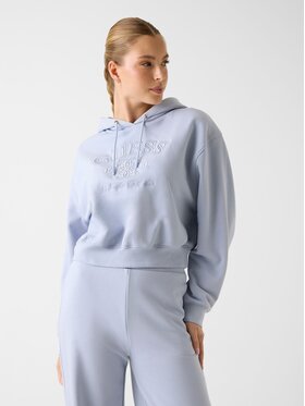 Guess Guess Bluza V6RQ03 KD761 Niebieski jasny Regular Fit