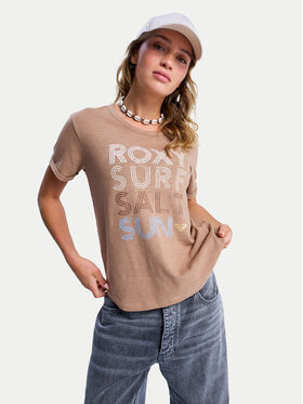 Roxy Roxy Футболка ERJZT06024 Коричневий Regular Fit