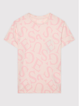 Guess Guess T-Shirt J2YI06 K6YW3 Różowy Regular Fit