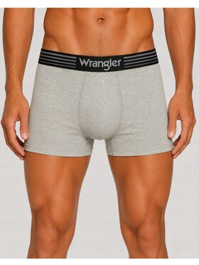 Wrangler Wrangler Bokserki Jarman 3 Pack Cotton Elastane Trunks Szary