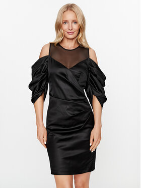 KARL LAGERFELD KARL LAGERFELD Cocktail obleka 236W1312 Črna Slim Fit