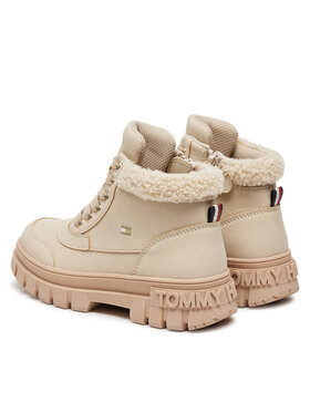 Tommy Hilfiger Pohodni čevlji Lace-Up Bootie T1A5-33597-1628 S Bež