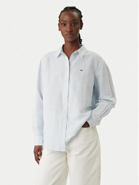 Tommy Jeans Tommy Jeans Marškiniai DW0DW22209 Žydra Relaxed Fit