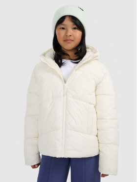 4F 4F Kurtka puchowa OUTERWEAR Biały Oversize