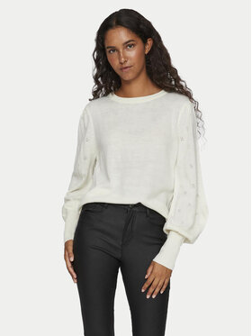 Vila Vila Sweter Ava 14090317 Écru Regular Fit