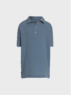 Happymess Happymess Sukienka codzienna Muślinowa Storm Blue Niebieski Oversize