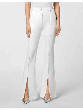 PHILIPP PLEIN PHILIPP PLEIN Spodnie materiałowe 3265 Biały Regular Fit