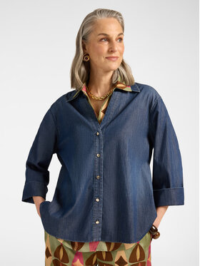 Elena Mirò Elena Mirò Koszula 5063P000398N034 Niebieski Regular Fit
