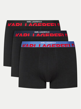 KARL LAGERFELD KARL LAGERFELD Komplet 3 par bokserek 245M2100 Czarny