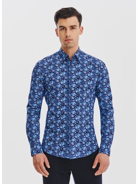 Pako Lorente Pako Lorente Koszula P25WF-1X-050- Niebieski Classic Fit