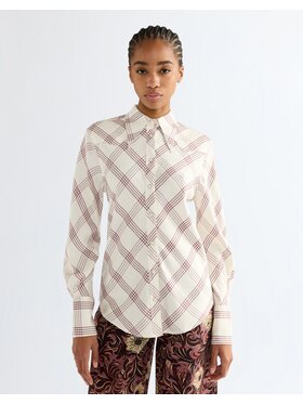 Wrangler Wrangler Koszula DRAMA COLLAR SHIRT Biały Regular Fit