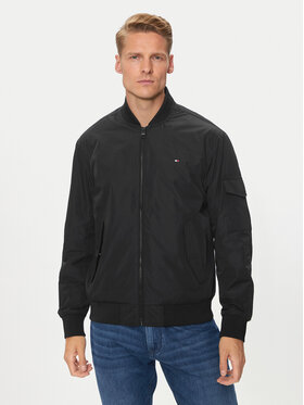 Tommy Hilfiger Tommy Hilfiger Μπόμπερ μπουφάν MW0MW35658 Μαύρο Regular Fit