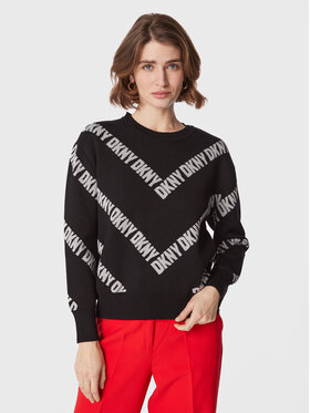 DKNY DKNY Svetr P2MSAB42 Černá Relaxed Fit