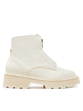 United Colors Of Benetton United Colors Of Benetton Schnürstiefeletten 8H6DDD038 Écru