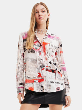 Desigual Desigual Košeľa 23WWCW21 Biela Regular Fit