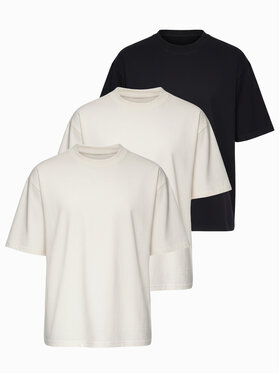 Ombre Ombre Komplet t-shirtów OM-TSBC-0291 Kolorowy Loose Fit