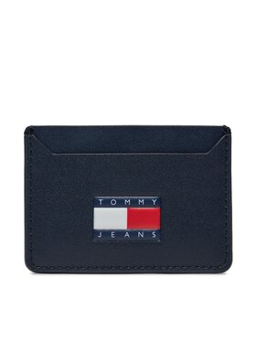 Tommy Jeans Tommy Jeans Etui na karty kredytowe Tjm Heritage Leather Cc Holder AM0AM12085 Granatowy