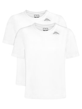 Kappa Kappa 2 marškinėlių komplektas Logo Alyce 322564W Balta Regular Fit