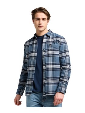 Lee Lee Koszula 112370574 Niebieski Relaxed Fit