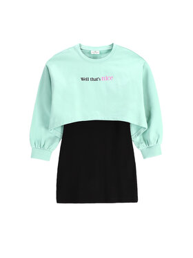 Coccodrillo Coccodrillo Vsakodnevna obleka WC5129102CGJ Zelena Slim Fit