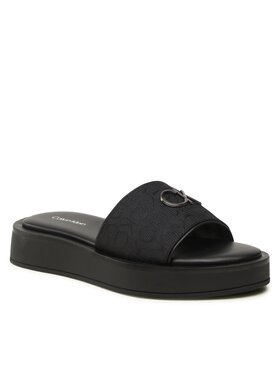 Calvin Klein Calvin Klein Natikače Dress Flatform W/HW - Jq HW0HW01488 Crna