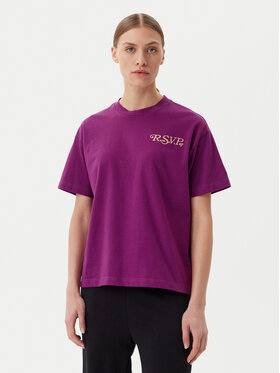 Fila Fila Тишърт Leffinge FAW1029 Виолетов Loose Fit