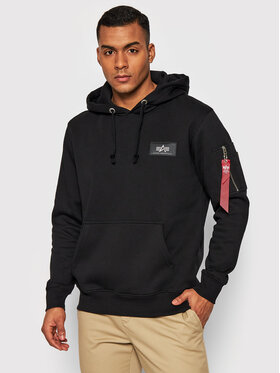 Alpha Industries Alpha Industries Суитшърт Back Print Como Print 178318CP Черен Regular Fit