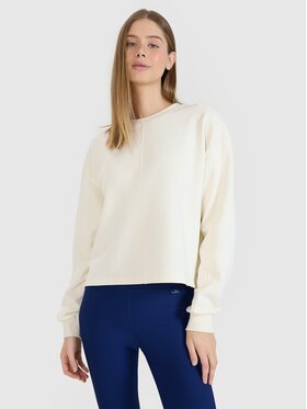 4F 4F Bluza 4FWSS25TSWSF1543-11S Biały Oversize