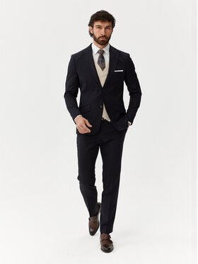 Evenemen Evenemen Garnitur Pelle Granatowy Slim Fit
