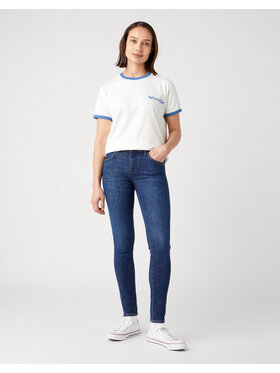 Wrangler Wrangler Jeansy SKINNY Niebieski Skinny Fit