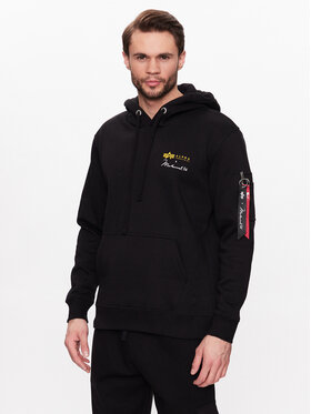 Alpha Industries Alpha Industries Pulóver Muhammad Ali 136339 Fekete Regular Fit