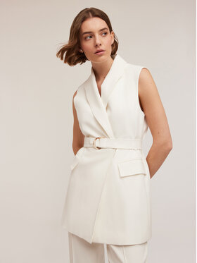 Motivi Motivi Giacca outdoor L026Q100048N011 Bianco Regular Fit