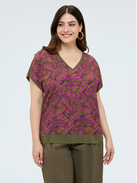 Fiorella Rubino Fiorella Rubino T-shirt G0AVL009178N0Z5 Verde Regular Fit