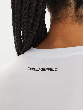 KARL LAGERFELD T-shirt 246W1715 Bijela Regular Fit