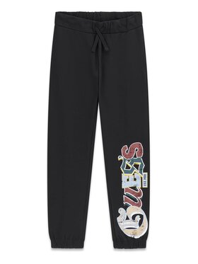 Guess Kids Guess Kids Spodnie materiałowe 183846 Czarny Regular Fit