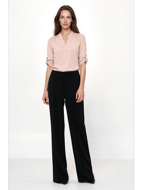 NIFE NIFE Spodnie materiałowe SD163 Czarny Loose Fit