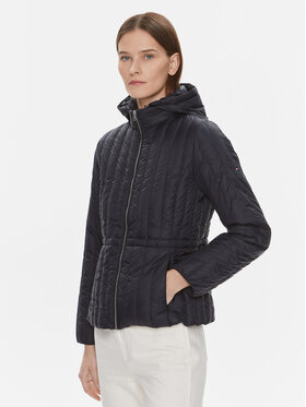 Tommy Hilfiger Tommy Hilfiger Vatovaná bunda WW0WW40484 Tmavomodrá Regular Fit
