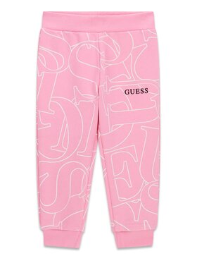 Guess Kids Guess Kids Spodnie materiałowe 183798 Różowy Regular Fit