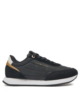 Tommy Hilfiger Tommy Hilfiger Laisvalaikio batai Essential Runner FW0FW08332 Juoda