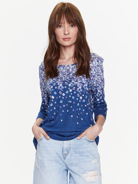 Olsen Olsen Blúz 11104448 Sötétkék Regular Fit