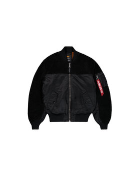 Alpha Industries Alpha Industries Kurtka bomber MA-1 Teddy Bomber Jacket Czarny Slim Fit
