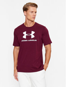 Under Armour Under Armour T-Shirt Ua Sportstyle Logo Ss 1329590 Bordowy Loose Fit