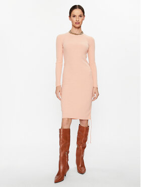 DeeZee DeeZee Rochie tricotată Isabella 14883 Roz Slim Fit