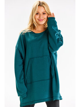 Infinite You Infinite You Mikina M335 Zelená Basic Fit